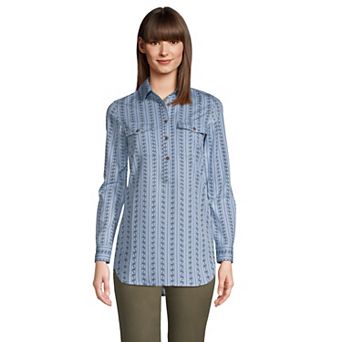 Women's Lands' End Relaxed Tunic Shirt