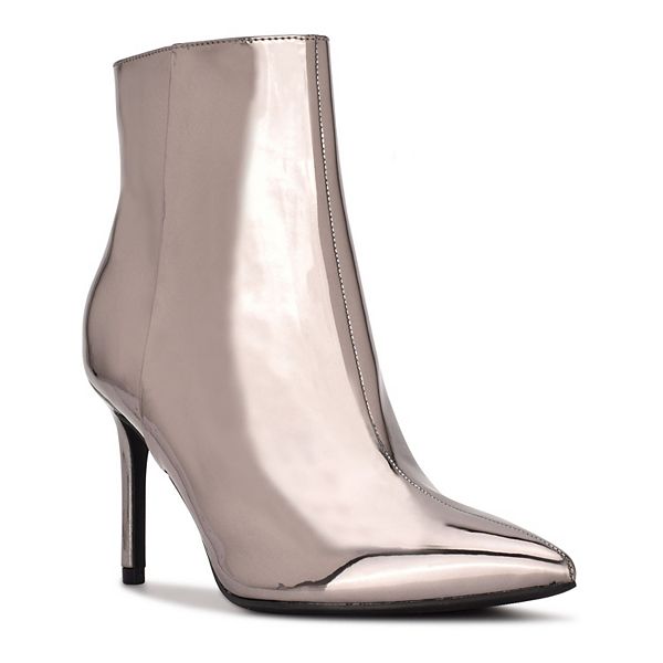 Nine west silver outlet boots