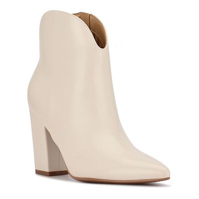 Nine west white booties clearance