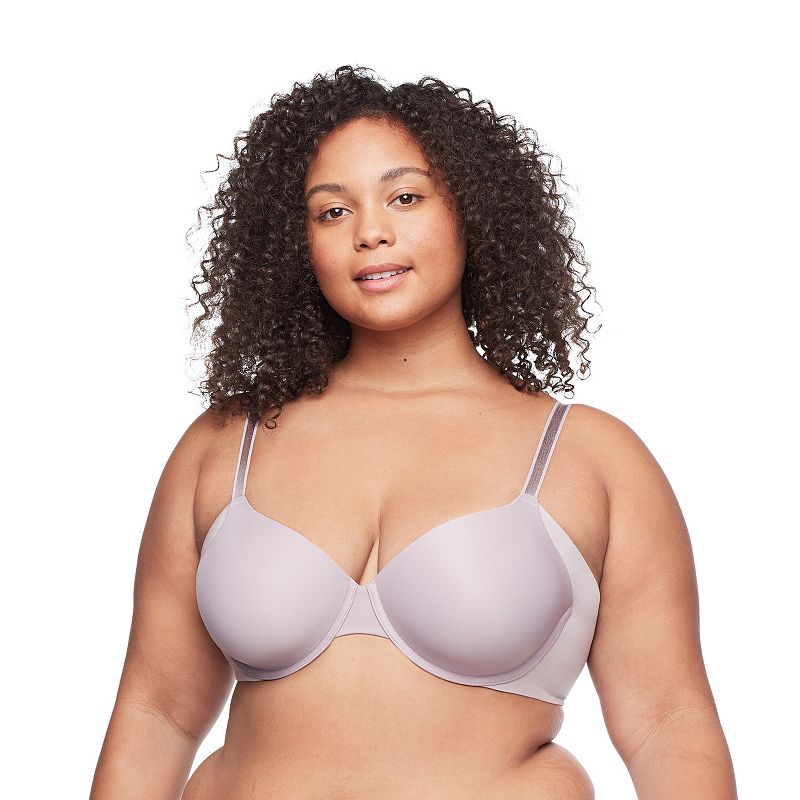 Warners No Side Effects® Seamless Underarm-Smoothing Comfort Underwire Lightly Lined T-Shirt Bra RA3061A, Women's, Size: 34 D, Nirvana
