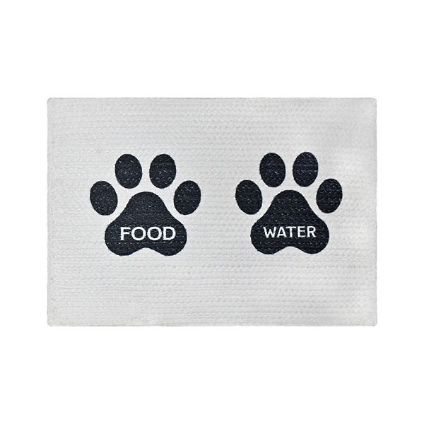 Sonoma Goods For Life® Paw Print Rectangular Pet Feeding Mat