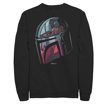 Big & Tall Star Wars The Mandalorian Helmet Reflection Sweatshirt