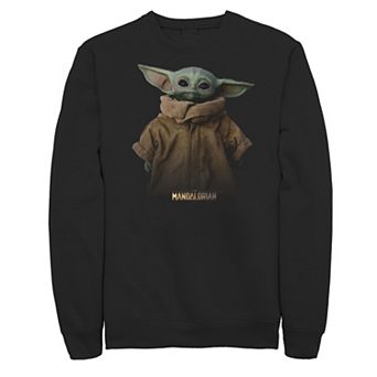 Big & Tall Star Wars The Mandalorian The Child Simple Portrait Sweatshirt