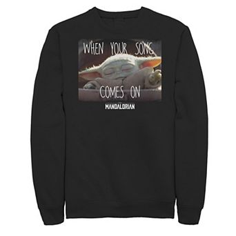 Big & Tall Star Wars The Mandalorian The Child When Your Song Comes On Sweatshirt