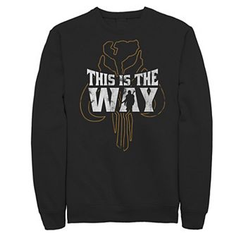 Big & Tall Star Wars The Mandalorian This Is The Way Mythosaur Overlay Sweatshirt