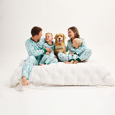 Boys 4-14 LC Lauren Conrad Jammies For Your Families® Aqua Winter Tree Top & Bottoms Pajama Set