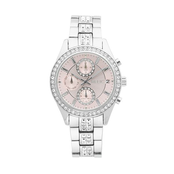 Relic by Fossil Women's Camila Silver Tone Link Watch - ZR15992