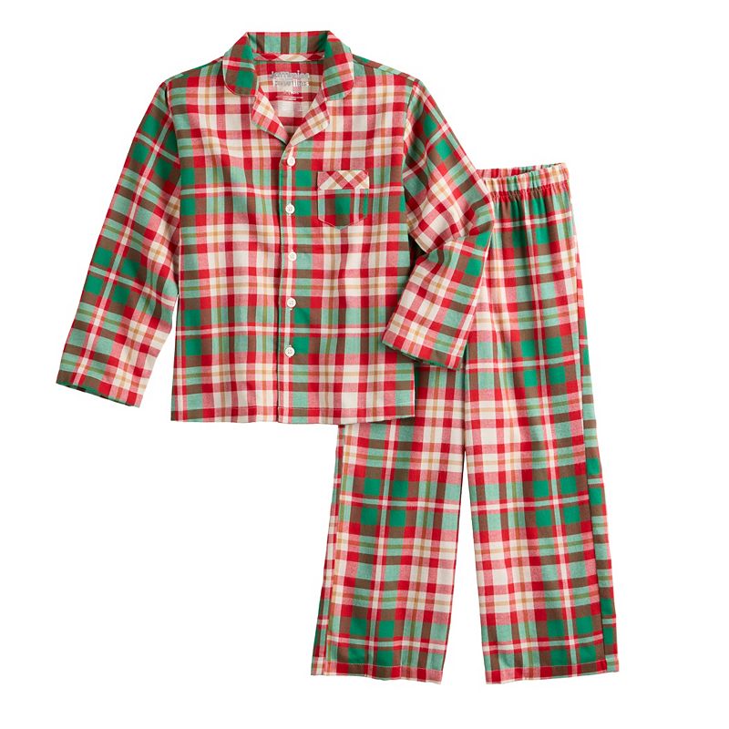 Boys 4-20 Jammies For Your Families Joyful Celebration Flannel Pajama Set, 