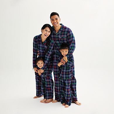 Kids 4-20 Jammies For Your Families® Christmas Morning Plaid Flannel Top & Bottoms Pajama Set