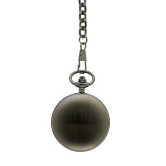 Relic by Fossil Men's Hugh Black Ion Plated Three-Hand Pocket Watch - ZR85074