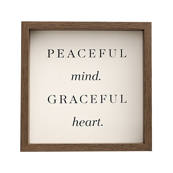 Sonoma Goods For Life® Peaceful Mind & Grateful Heart Caption Art Box