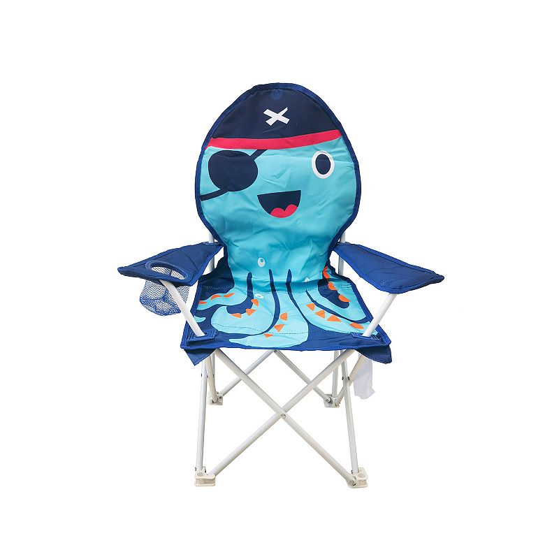 Octopus Pirate Camp Chair, Blue