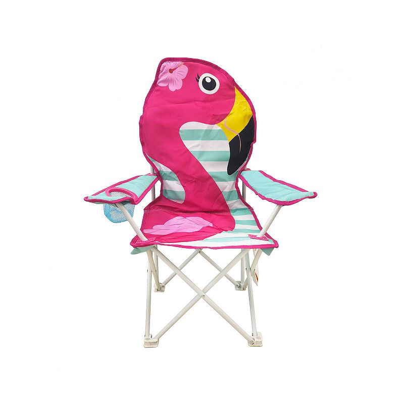 Kids Flamingo Folding Camp Chair, Pink