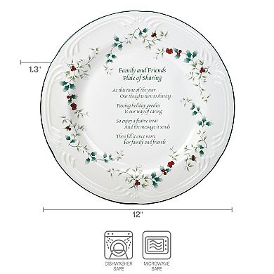 Pfaltzgraff Winterberry ''Friends and Family'' Serving Plate