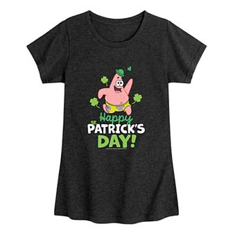 Girls 7-16 Spongebob SquarePants St. Patrick's Day Graphic Tee