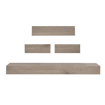Sonoma Goods For Life® Gray Wash Ledge Wall Shelf 4 pc Set