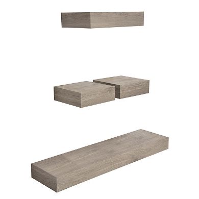 Sonoma Goods For Life Gray Wash Ledge Wall Shelf 4-piece Set
