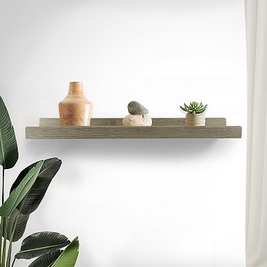 Sonoma Goods For Life Gray Wash Single Ledge Shelf Wall Decor