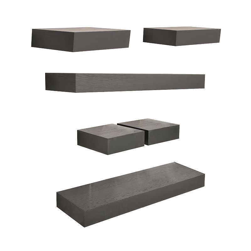 Sonoma Goods For Life Black Finish Ledge Shelf Wall Decor 6-piece Set, Mult