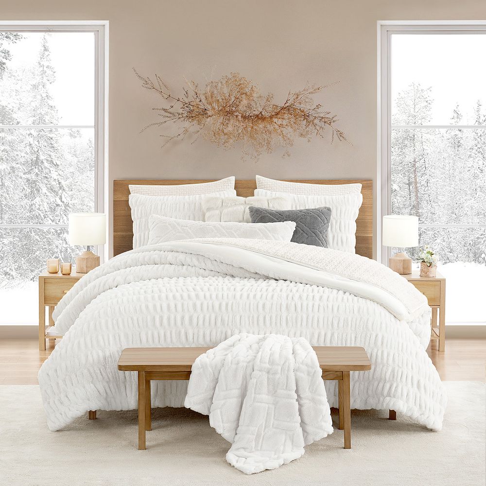 Ugg white 2024 fur comforter