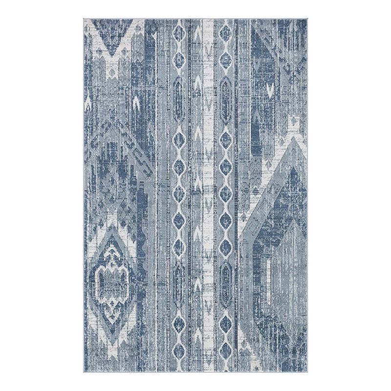 Unique Loom Orford Portland Rug, Blue, 8Ft Sq