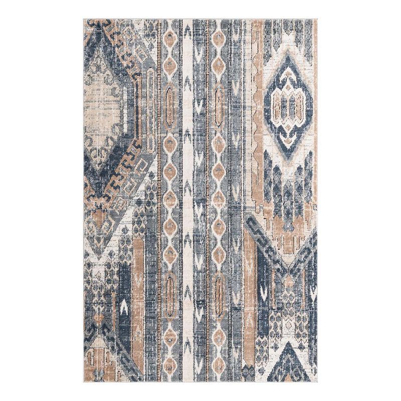 Unique Loom Orford Portland Rug, Blue, 7Ft Rnd