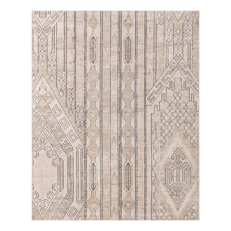 Unique Loom Orford Portland Rug, Beig/Green, 7Ft Rnd