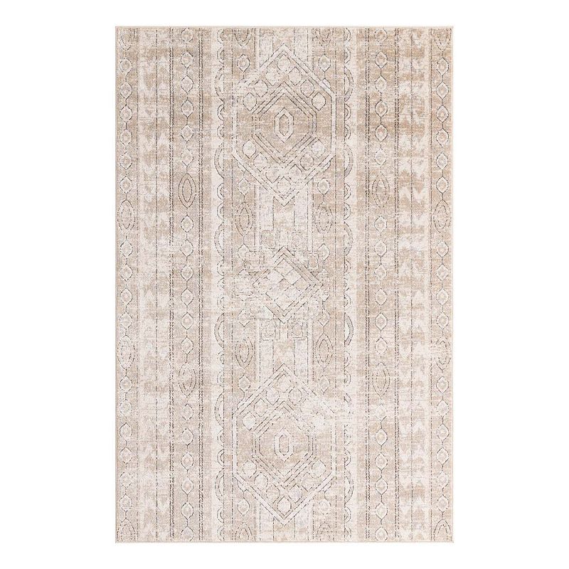 Unique Loom Depoe Portland Rug, Beig/Green, 7Ft Rnd