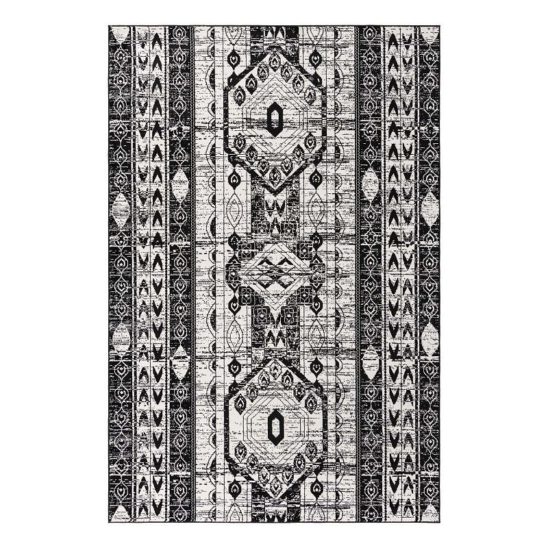 Unique Loom Depoe Portland Rug, White, 10X13 Ft