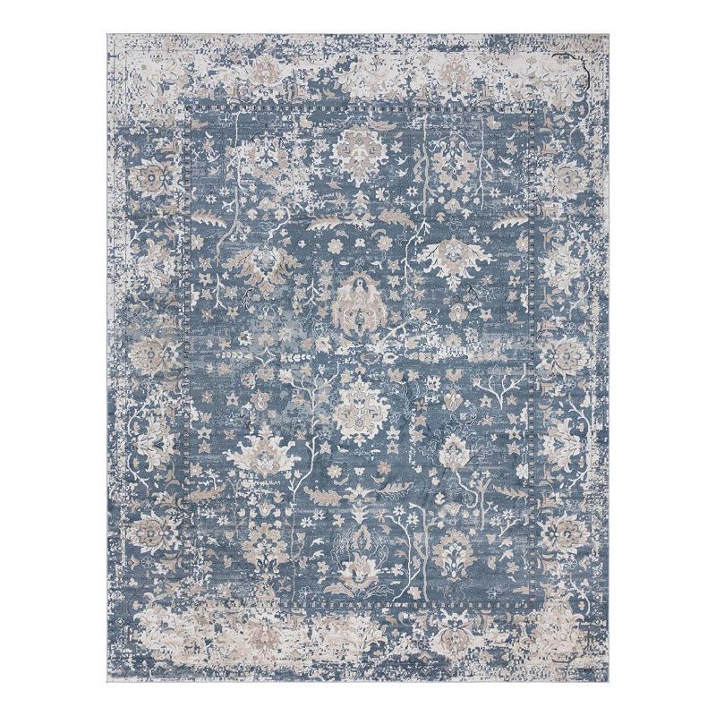 Unique Loom Central Portland Rug, Blue, 8X11 Ft