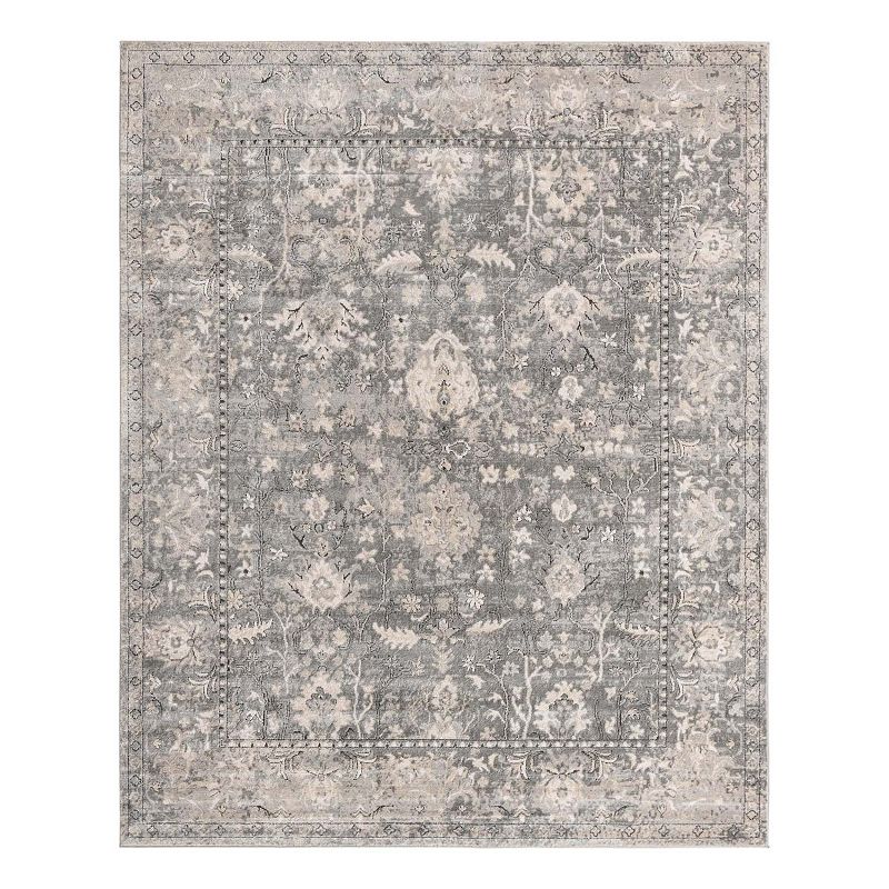 Unique Loom Central Portland Rug, Grey, 8X11 Ft