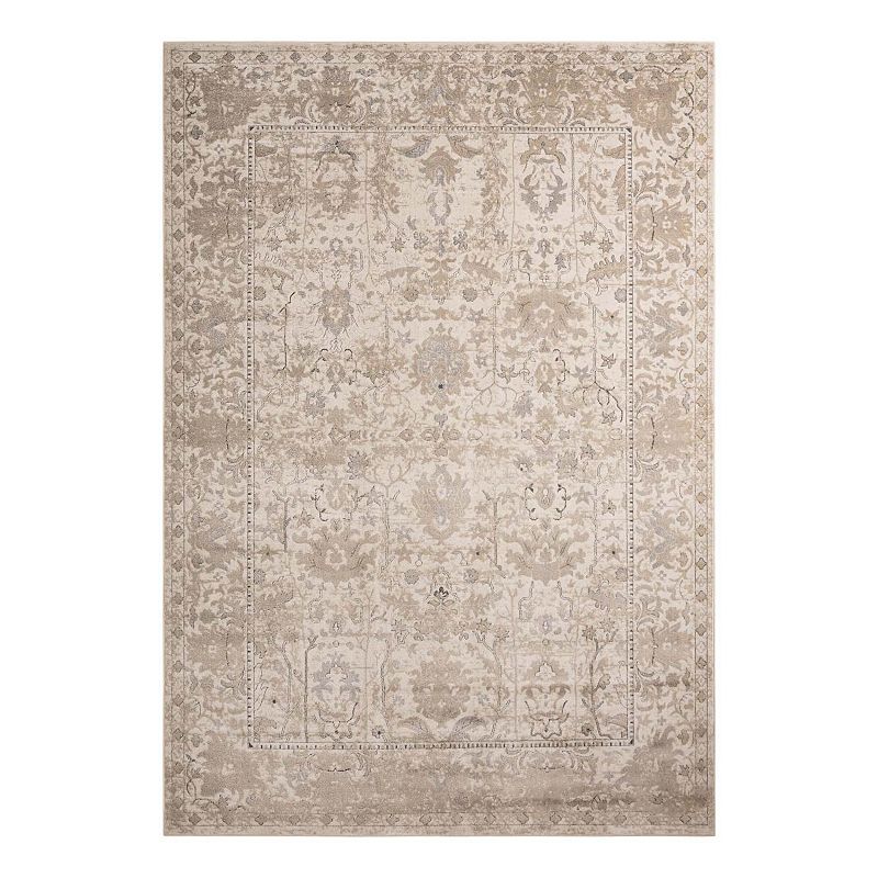 Unique Loom Central Portland Rug, Beig/Green, 7X10 Ft