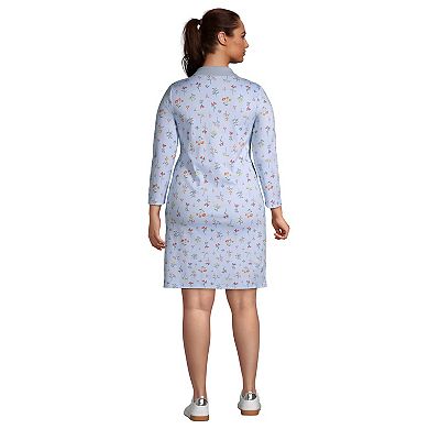 Plus Size Lands' End Supima Cotton Polo Dress