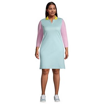 Plus Size Lands' End Supima Cotton Polo Dress