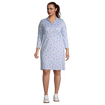 Plus Size Lands' End Supima Cotton Polo Dress