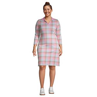 Plus Size Lands' End Supima Cotton Polo Dress