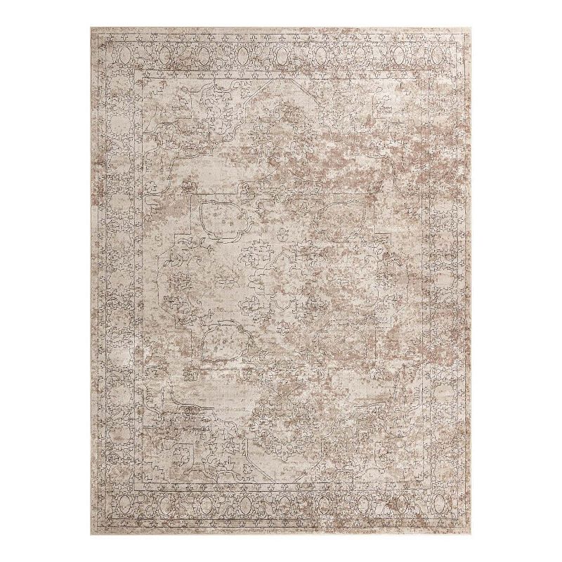 Unique Loom Canby Portland Rug, Beig/Green, 8Ft Sq