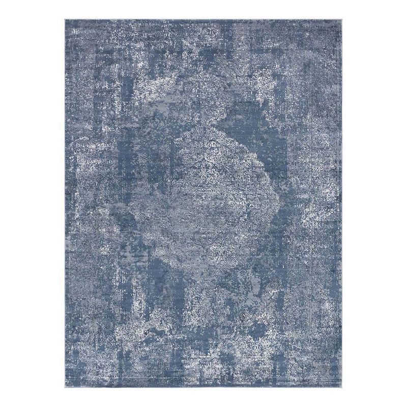 Unique Loom Woodburn Portland Rug, Blue, 10X14 Ft