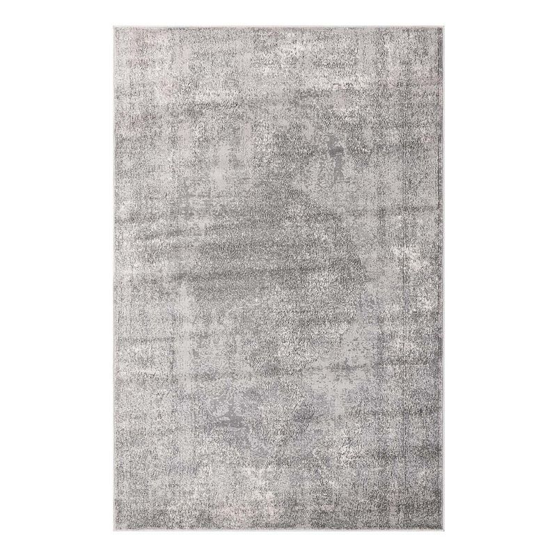 Unique Loom Woodburn Portland Rug, Grey, 7Ft Rnd