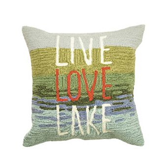 Liora Manne Frontporch Live Love Lake Indoor Outdoor Pillow