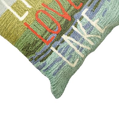 Liora Manne Frontporch Live Love Lake Indoor Outdoor Pillow