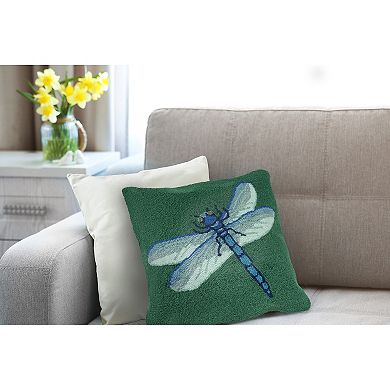 Liora Manne Frontporch Garden Dragonfly Indoor Outdoor Pillow