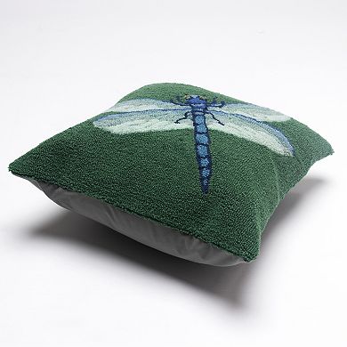 Liora Manne Frontporch Garden Dragonfly Indoor Outdoor Pillow