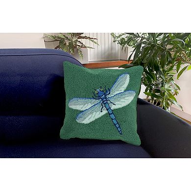 Liora Manne Frontporch Garden Dragonfly Indoor Outdoor Pillow