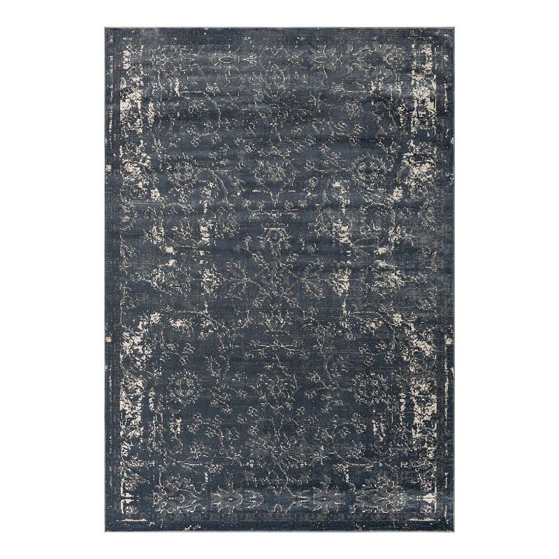 Unique Loom Albany Portland Rug, Blue, 7Ft Rnd