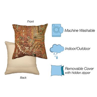 Liora Manne Marina Heriz Indoor / Outdoor Throw Pillow