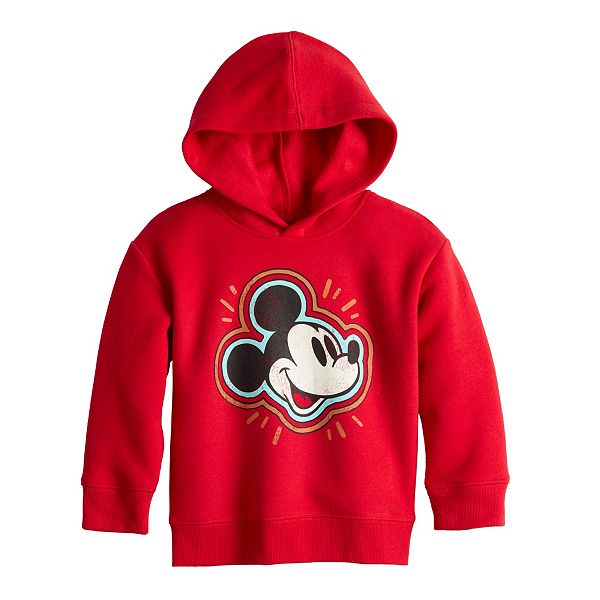 Boys 4-8 Disney Mickey Mouse Portrait Fleece Graphic Hoodie by Jumping ...