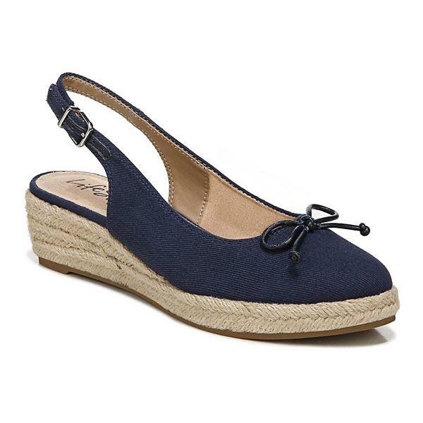 LifeStride Womens Keepsake Canvas Wedges Espadrille Heels – BrickSeek