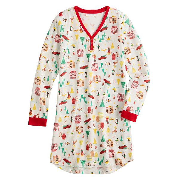 Girls 4-16 LC Lauren Conrad Jammies For Your Families® Holiday Village  Nightgown
