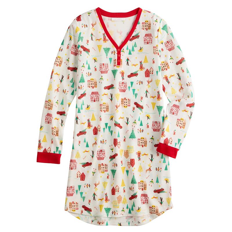Girls 4-16 LC Lauren Conrad Jammies For Your Families Holiday Village Night